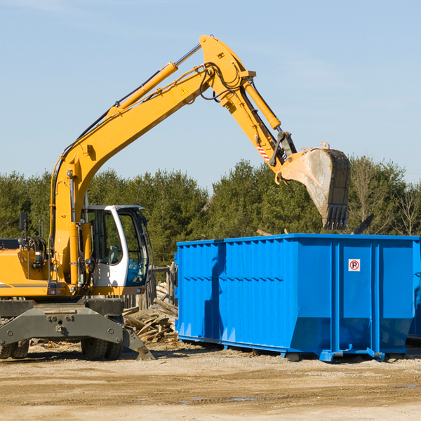 can i choose the location where the residential dumpster will be placed in Dickerson City